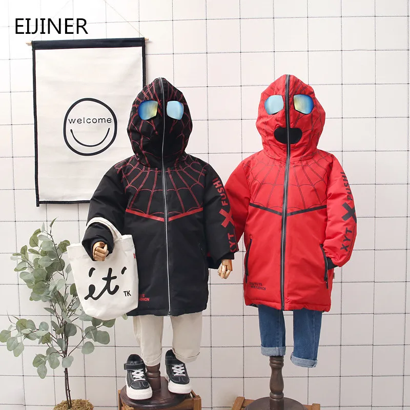 

Kids Down Jacket Spiderman Toddler Girl Coat Jackets Children Outerwear Clothing Casual Boys Jacket Autumn Winter Windbreaker