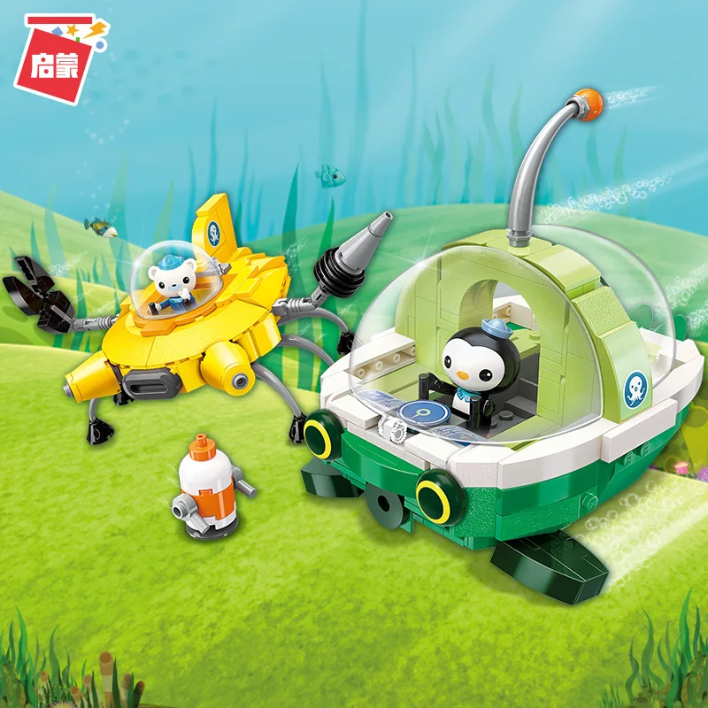 

Enlighten Building Block Octonauts GUP-E Guppy GUP-D Mobula Vehicle & Barnacles Peso 429pcs Educational Bricks Toy For Boy Gift