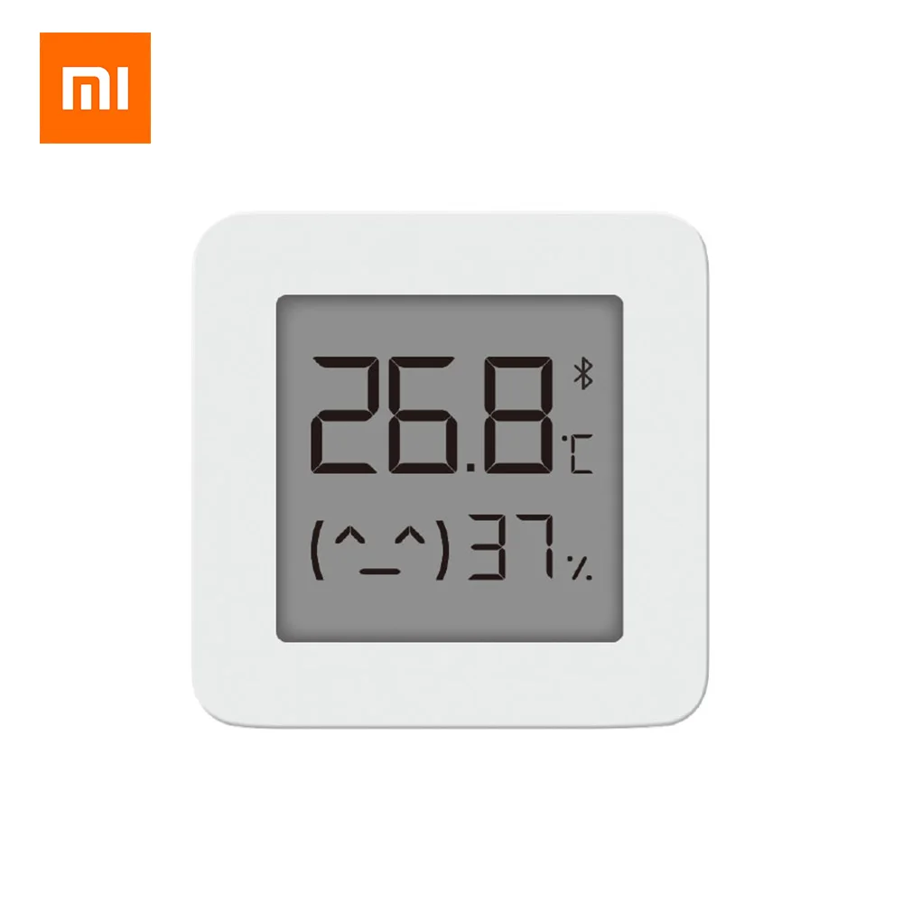 XIAOMI-termómetro Digital Mijia 2, higrómetro eléctrico inteligente inalámbrico con Bluetooth 4,2, funciona con la aplicación Mijia