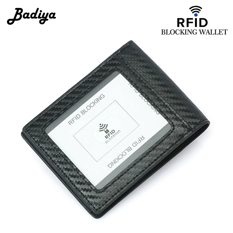 RFID мужской кошелек тонкий двойной бумажник много карт кредитный держатель для