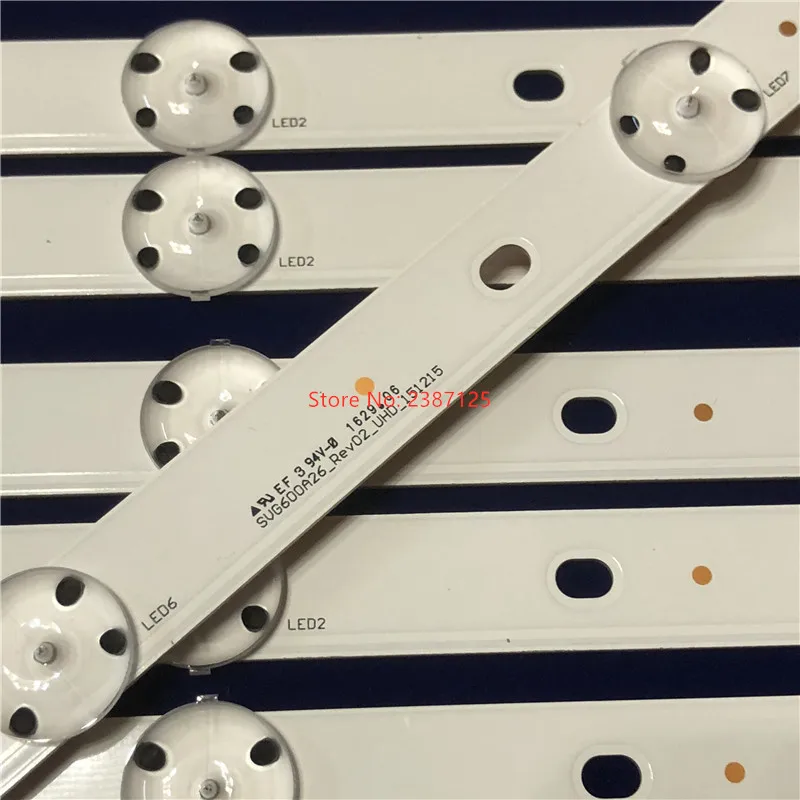 새 키트 10개 3V 610mm LED 백라이트 스트립 7램프 Vizio E60U-D3 SVG600A26 _Rev02_UHD_151215용