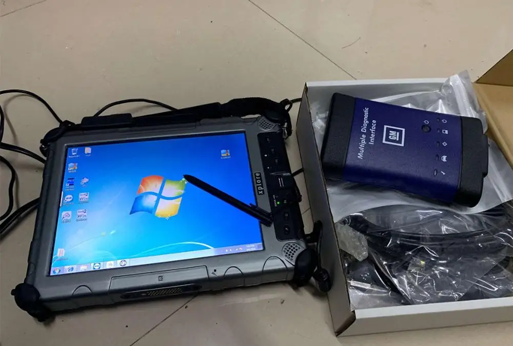 for XPLORE IX104 I7 Laptop OBD2 Diagnostic Auto Tool Tablet for G-M MDI wifi software gds multi-language