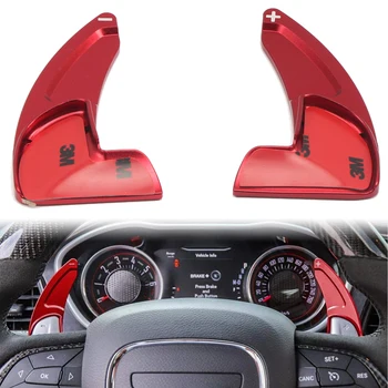 

For Dodge Challenger Charger 2015-2019 (NOT Fit SRT Version) Steering Wheel DSG Paddle Shifters Extensions Accessories