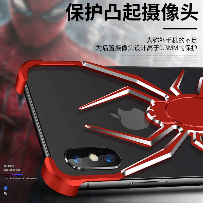 Чехол с изображением паука для Apple iPhone X XS Max, чехол для iPhone 11 Pro Max Xr 8 7 6 6s Plus, роскошный чехол