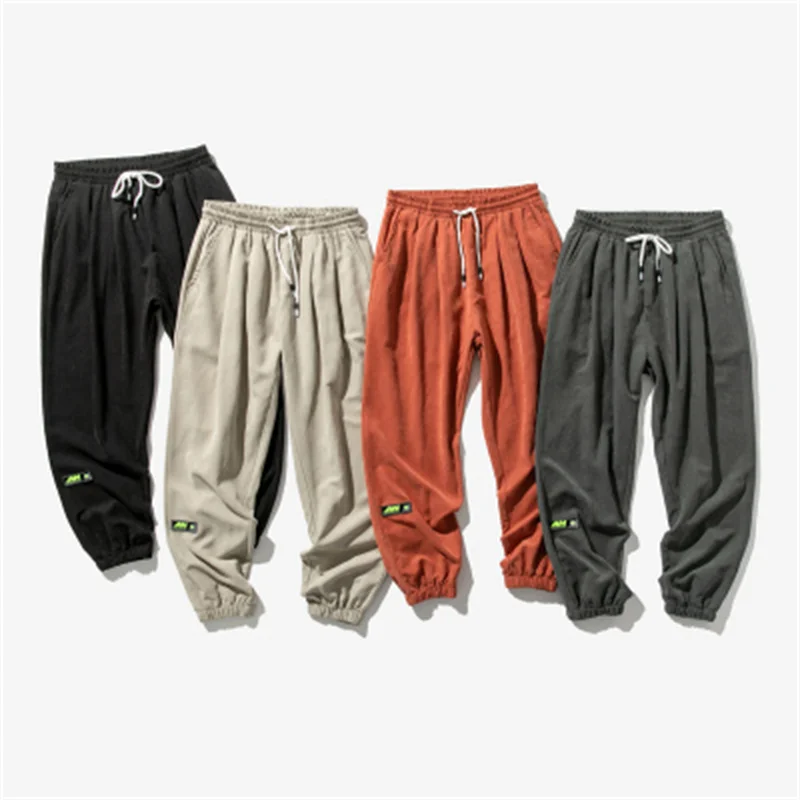 

Mens Joggers 2021 New Summer Pants Men's Thin Cropped Trousers Sports Casual Pants Hip Hop Sweatpants