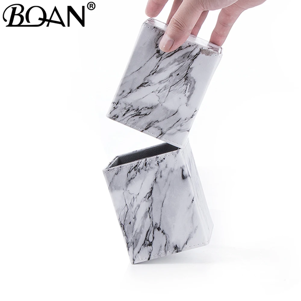 BQAN держатель кисточки для ногтей чехол для хранения сумка Косметическая Ручка черный макияж маникюр Дизайн ногтей инструмент аксессуар(только сумка, не включая инструмент