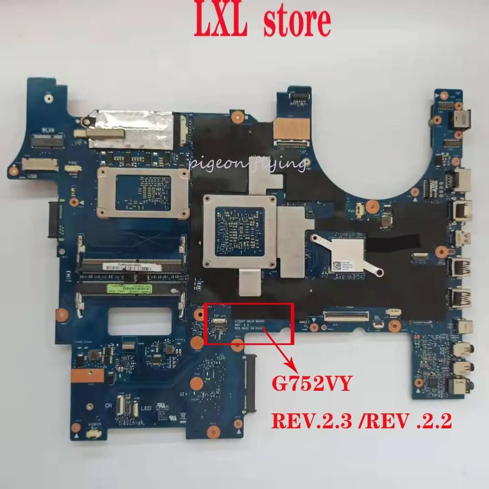 G752VY материнская плата для ноутбука ASUS ROG G752 G752VY G752V GFX72 G752VS ноутбук Процессор: I7-6820HK GPU: GTX980M 8 Гб DDR4 4xSO-DIMM тесты OK