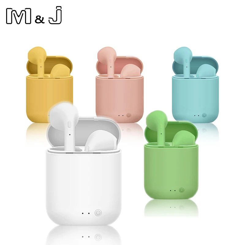 Беспроводные наушники M & J TWS Mini 2 Bluetooth 5 0 матовые вкладыши Macaron гарнитура с