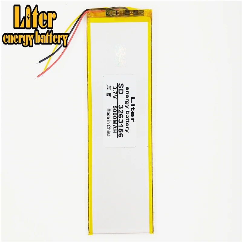 3263156 3.7V 5000mAh Rechargeable li Polymer Li-ion Battery For 8 inch 9inch Tablet PC CHUWI Hi8 hi8 pro xv8 DVD DVR
