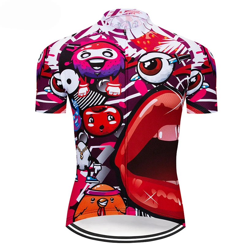 

2020 summer new Cycling Jersey breathable quick drying Mtb uniform Bicycle Clothing color printing Bike Wear Clothes Men's Short