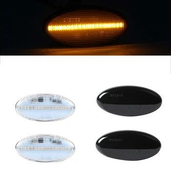 

2X Car Side Light Led Sidermarker Lamp Dynamic Flowing Sequential Turn Signal Light for Mazda 2 3 5 6 Bt-50 Mpv 2000-2013