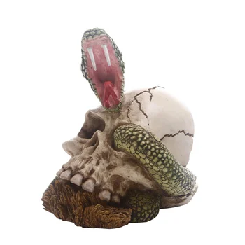 

1pc Halloween Skull Head Creative Skull Scary Decoration Ornament Craft Prop Halloween Supplies for Home Bar Haunted House