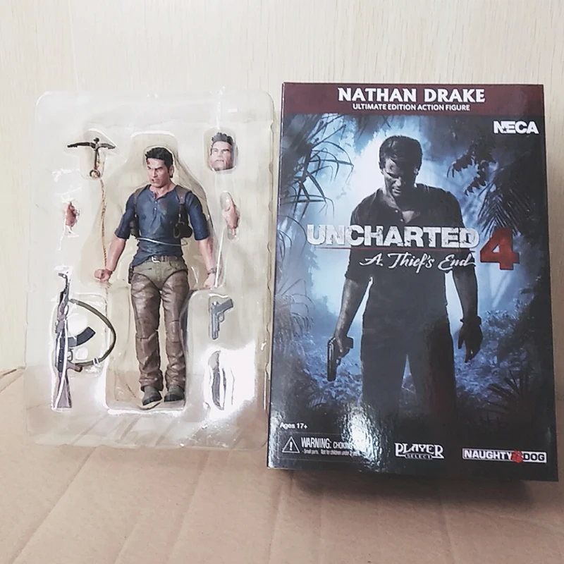 NECA Uncharted 4 вор конец цифры с рисунками &quotНейтан Дрейк&quot экшн Коллекционная