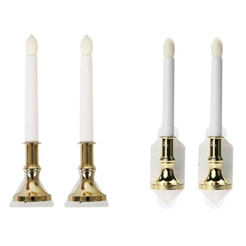 

Fashion Flameless Solar Flashing Candle Light Light-Solar And USB Charging Window Wall Light Romantic Candle Light New.