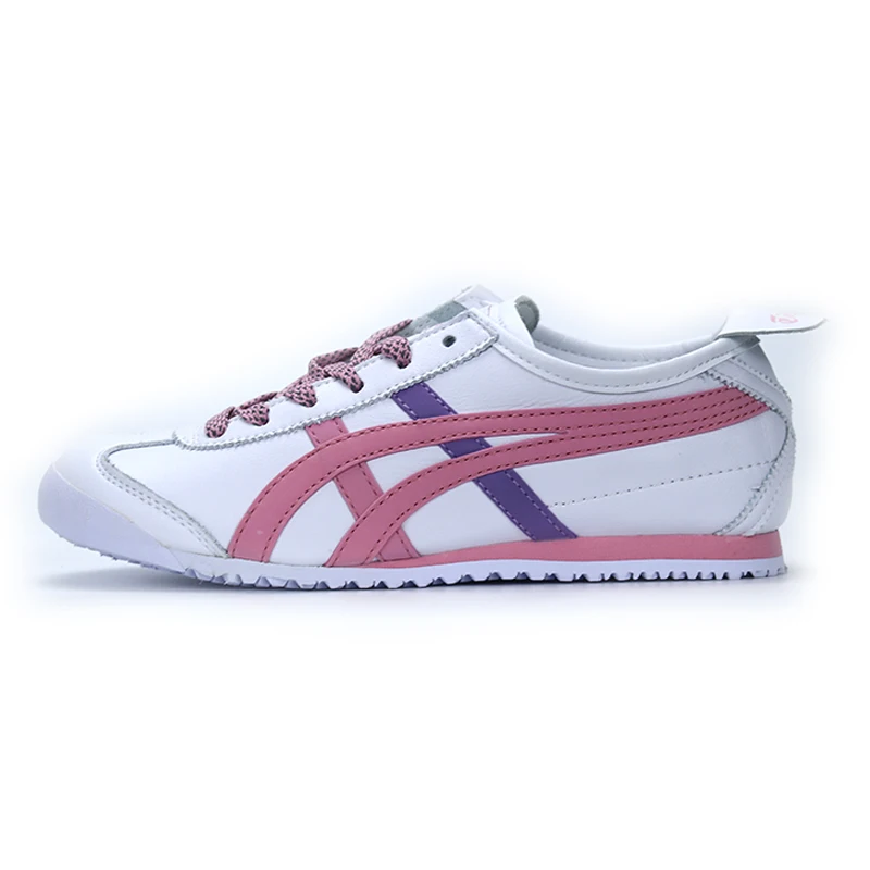 Оригинальные мужские туфли Onitsuka Tiger для скейтборда; Модные низкие кроссовки; женские нескользящие прочные дизайнерские туфли унисекс на шнуровке - Цвет: pink