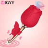 Rose Sucking  Vibator Couples Vagina G-Spot Sucking Vibrators Clitoris Stimulation Massager Nipple Anal Plug Sex Toys For Women 1