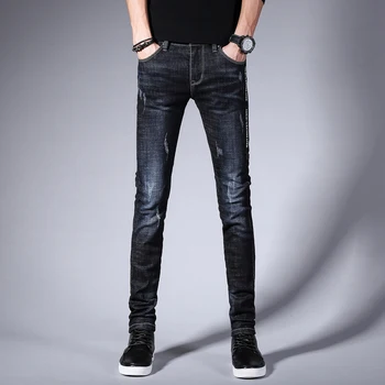 

2020 Summer New Men's Stretch-fit Thin Jeans Business Casual Classic Style Fashion Denim Trousers Male Pants