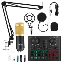 V8x pro audio mixer bm800 condensador microfone placa de som ao vivo bluetooth usb jogo dsp gravação streaming profissional v8 plus