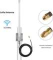 5.8 DBi Helium Hotspot HNT Miners Antenna 860-930MHZ LoRa Antenna Fiberglass Aerial Kit With 1Meter Low Loss RG142 Cable fiberglass antenna kit for helium hotspot