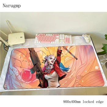 

Harley Quinn padmouse HD print accessory 900x400x4mm mouse pad cheapest gaming enterprise rubber mats keyboard mouse mat gamer
