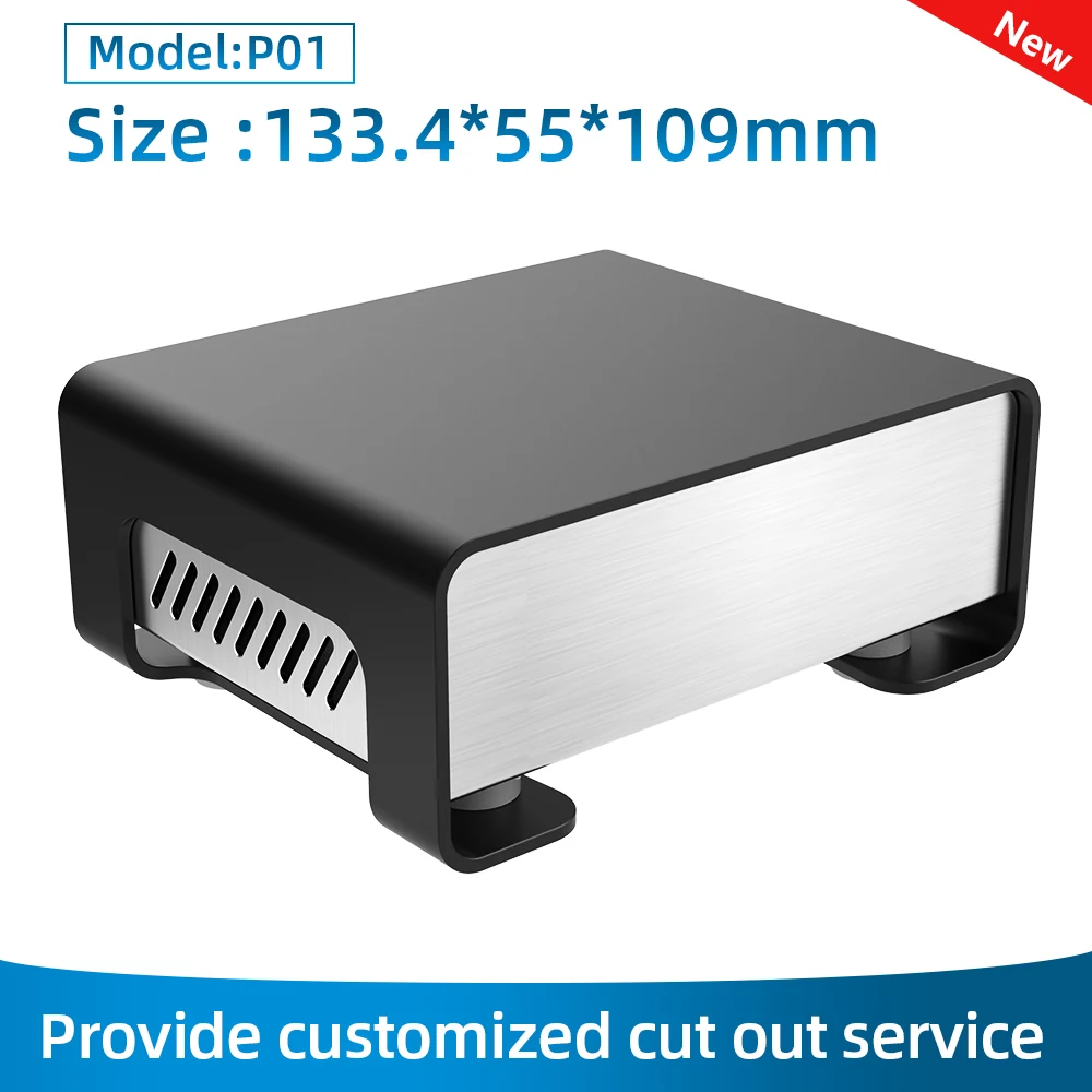 Diy Aluminium Box Anodized Electrical Enclosure CNC Plasma Cutters Pcb Enclosure P01 208.4*71.5
