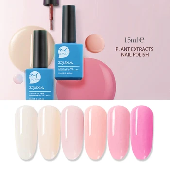 

ZRUIXIA 1pc UV LED Clear Pink Nude Camouflage Milky Bond Base Builder Multi-function Nail Extension Gel Nail Polish 15ml
