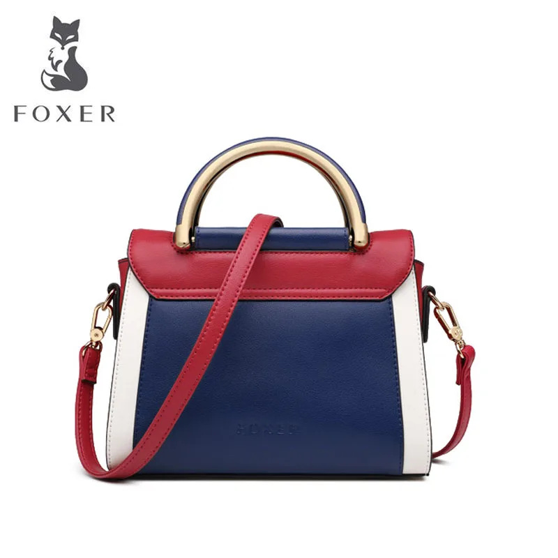 FOXER, дизайнерские сумки, известный бренд, женские сумки,, новая мода, пэчворк, роскошные сумки, женская кожаная сумка, Воловья кожа, сумки-тоут