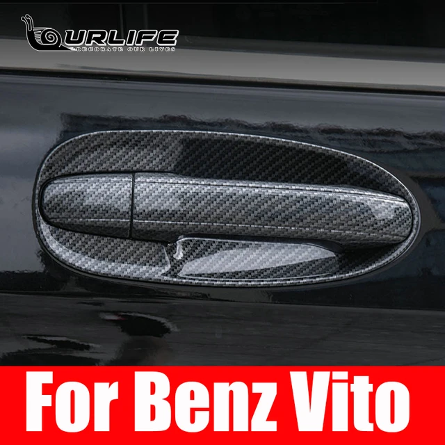 Glänzend Schwarz Auto Türgriff Abdeckung für Mercedes Benz Vito W447 Metris  Valente V-Klasse 2014-2020 Styling aufkleber Zubehör - AliExpress