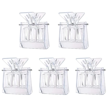

5 Pack Queen Bee Cage Catcher Transparent Plastic Clip Catcher Trap Box Beekeeping Tool for Beekeepers
