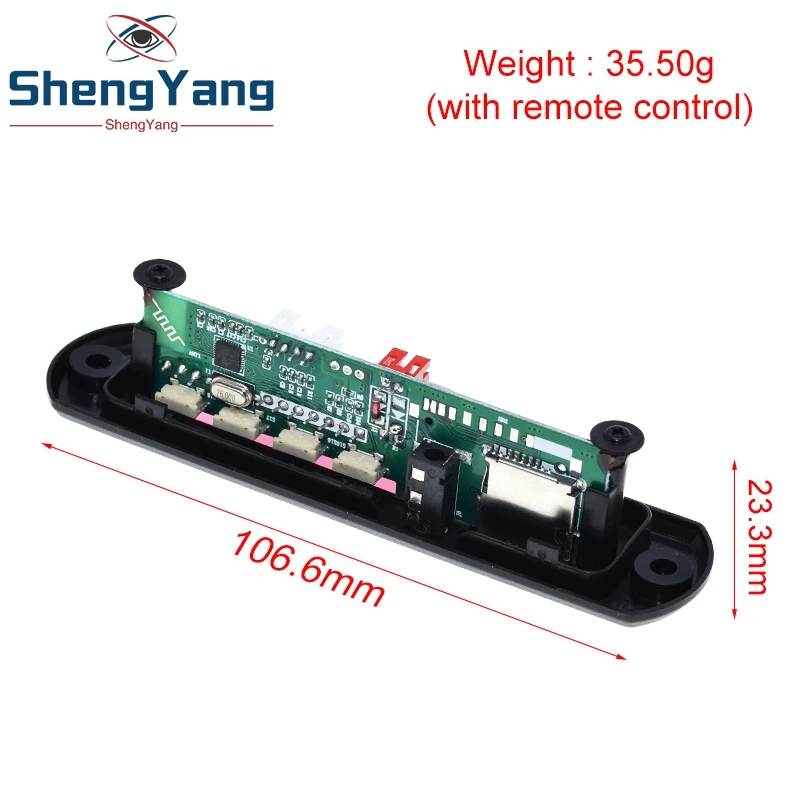 TZT 1/2/5PCS Neueste Ankunft Drahtlose Bluetooth 12V MP3 WMA Decoder Board Audio Modul USB TF Radio Für Auto zubehör – Detail 4