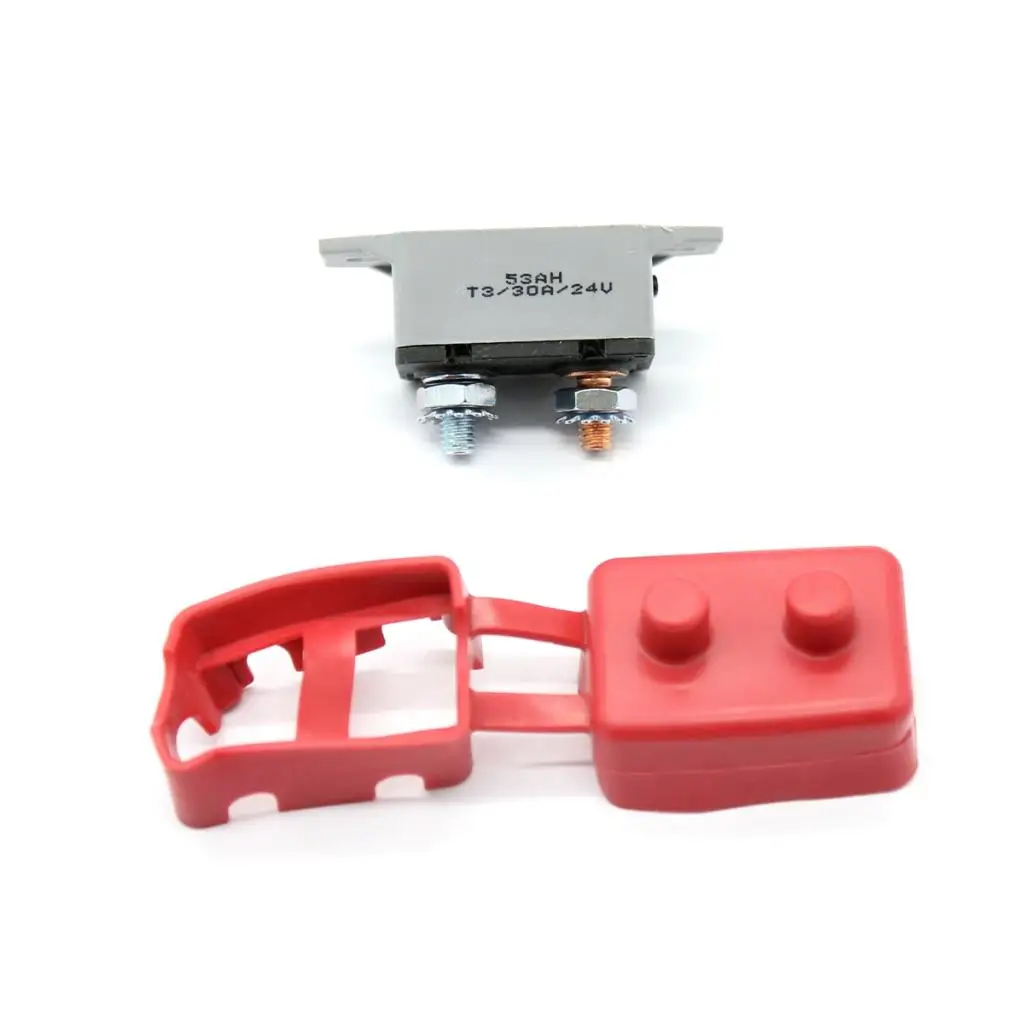 30 Amp Manual Reset Circuit Breaker With Belt Cover Reset Protector