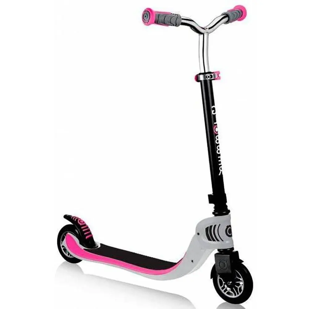 Самокат Globber Foldable Flow 125 бело-розовый | Спорт и развлечения