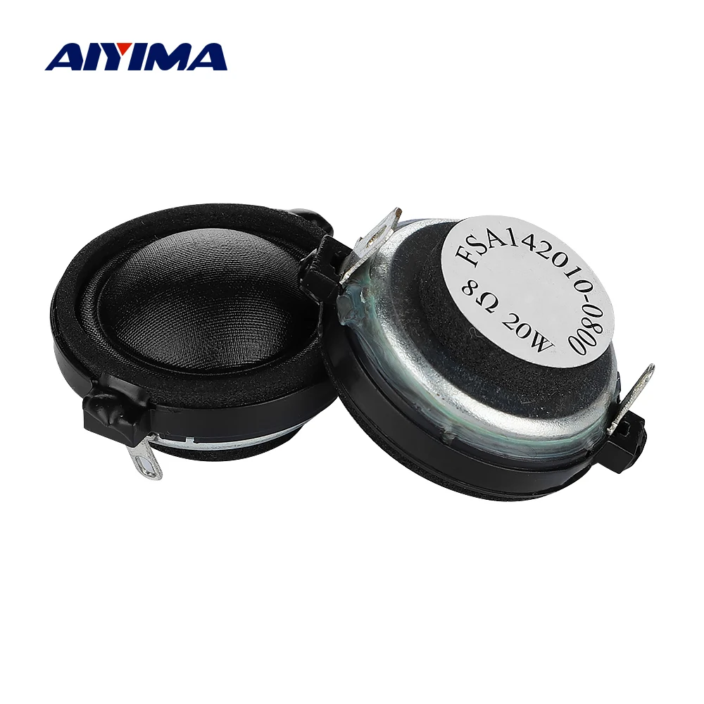 AIYIMA 1.2 Inch 31mm Dome Silk Film Tweeter Neodymium Speaker Units 8 Ohm 20W Small Treble Loudspeaker HIFi Bookshelf 2Pcs