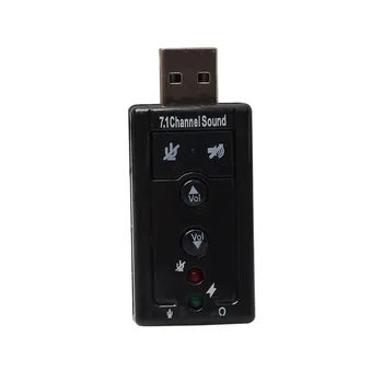 

New Mini USB 2.0 3D Virtual 12Mbps External 7.1 Channel Audio Sound Card Adapter Plug and Play for Windows 2000/ XP/Server 2003
