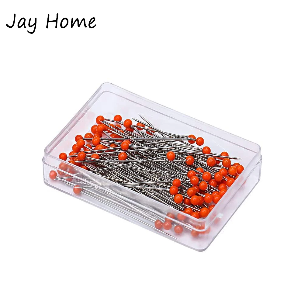 Description Picture 3 of item100Pcs Sewing Pins 38mm Pearl Ball Head Push Pins Straight Quilting Pins for Dressmaking Jewelry Decor DIY Sewing Tools