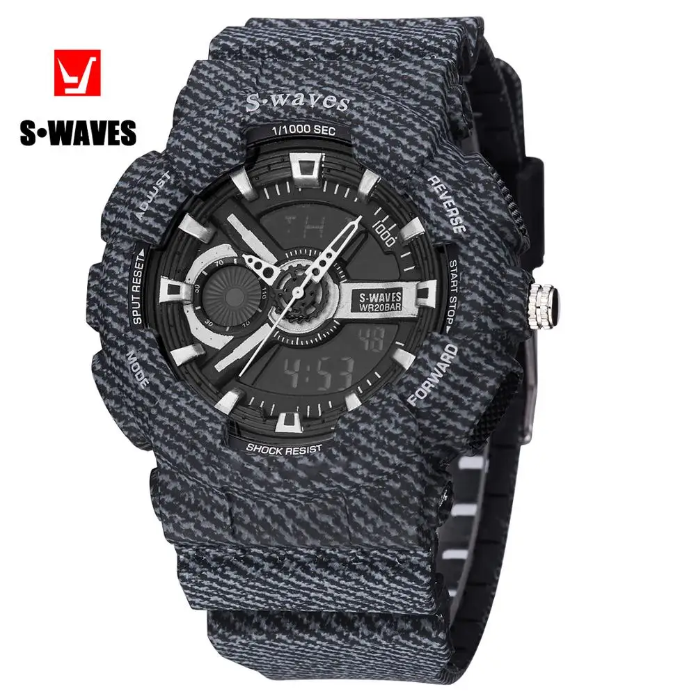Часы gshock Hodinky мужские водонепроницаемые с двойным дисплеем цифровые наручные
