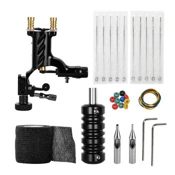 

Pro Rotary Tattoo Machine Shader Liner Tatoo Motor Gun Kits Needle Grips Tips Tattoo Needles for Beginner Starter