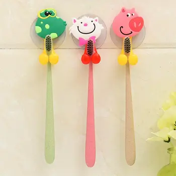 

Household Toothbrush Holder Creative Cartoon Toothbrush Storage Rack Cute Cartoon Animal Family Sucker Toothpaste Holder