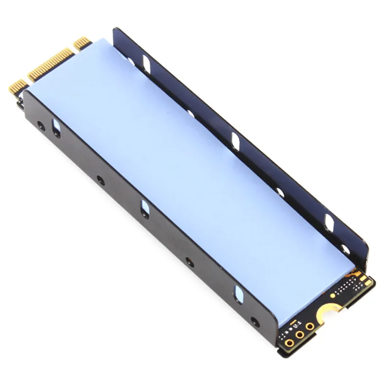 Алюминиевый радиатор охлаждения для NGFF M.2 NVME теплоотвод 2280 SSD металлический лист теплопроводность кремния DIY Радиатор Вентилятор охлаждения