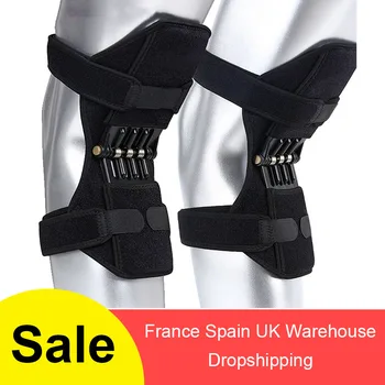 

1 Piece Breathable Non-Slip Lift Joint Support Knee Pads Powerful Rebound Spring Force Knee Booster Knee Support Sports