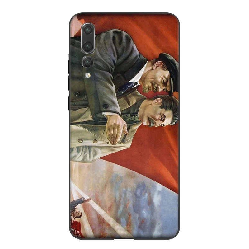 Чехол для мобильного телефона из ТПУ для Honor 6A 7A 7X 7C 8X 8C 9X View 20 10 Lite Pro Cover русский коммандер Сталин специальное предложение - Цвет: B12