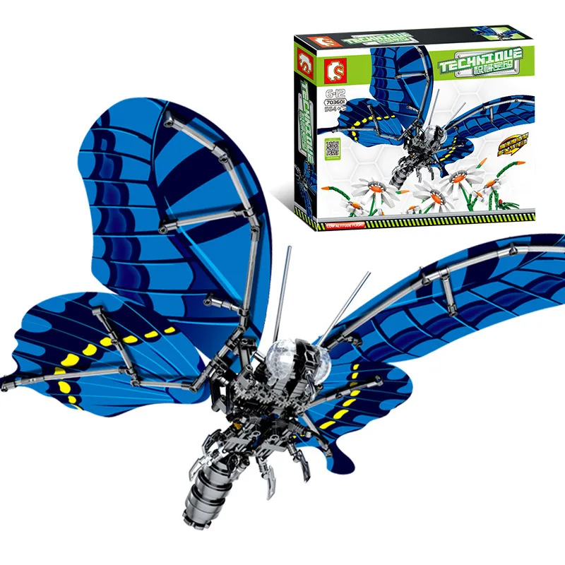 

Sembo Animal Swallowtail Butterfly Is Compatible With Legoed Simulation Small Particles Multiple Joints Can Move Block Toys