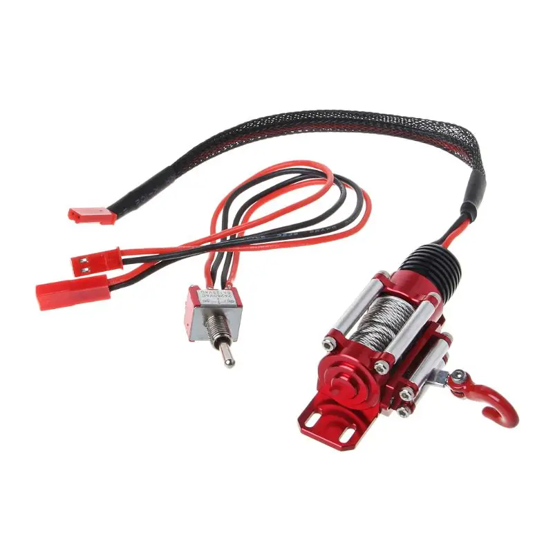 

Metal Steel Wired Automatic Simulated Winch with Switch for 1/10 HSP Redcat HPI TAMIYA Axial SCX10 RC4WD D90 RC Car Y51E