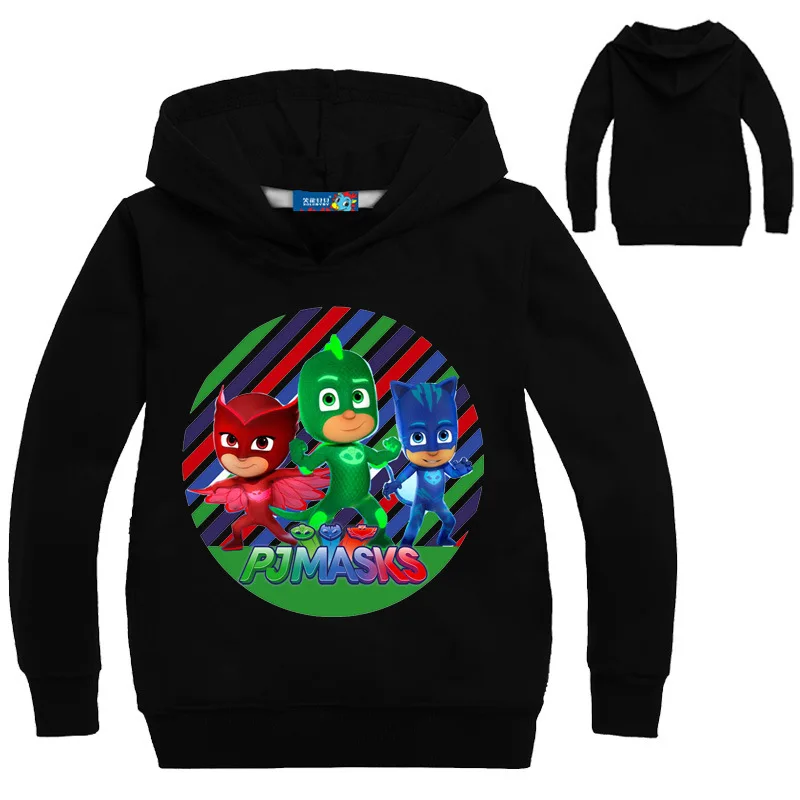 PJ Masks/Детская толстовка с капюшоном детская одежда для мужчин куртка с принтом из мультфильма «Герои в масках», свитер, 2S36