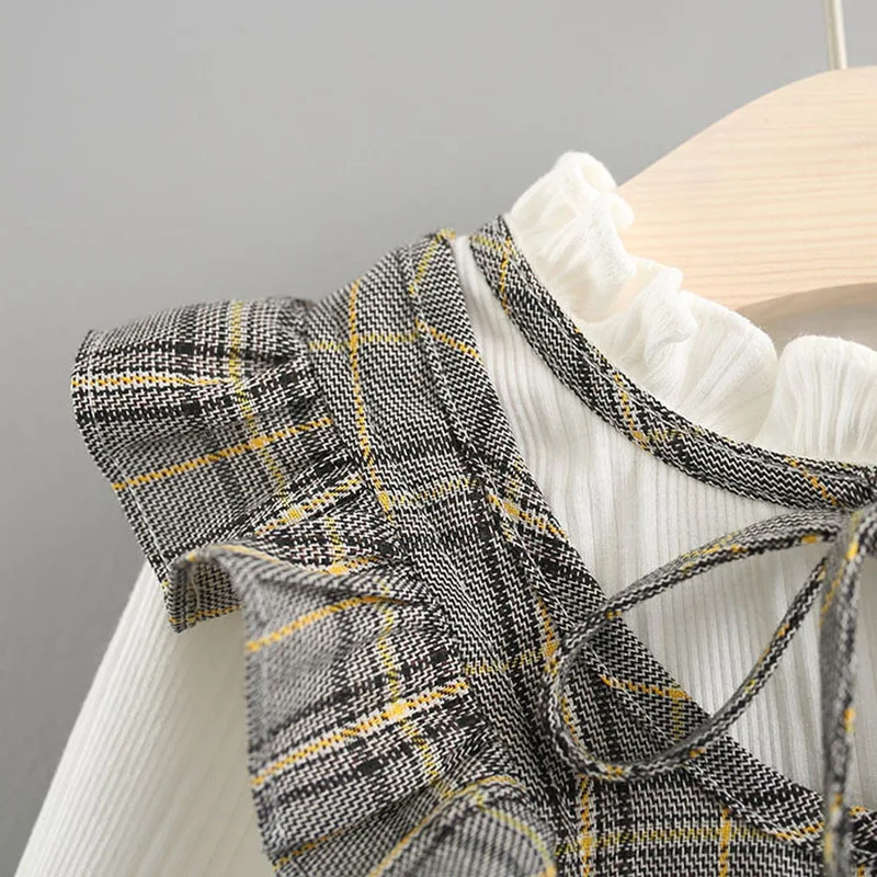 Модное платье принцессы с длинными рукавами и бантом для маленьких девочек+ набор повязок; одежда для маленьких девочек; Модный пуловер в полоску; пальто; одежда для малышей