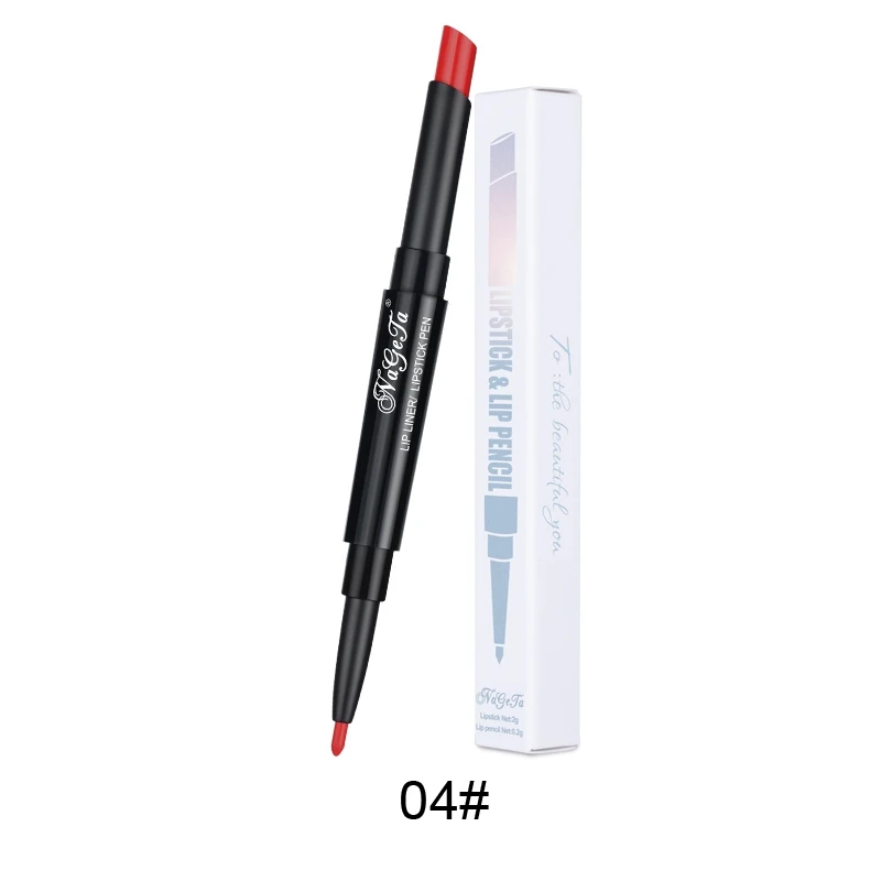 2 I 1 Double Head Lipstick Matte Waterproof Lastig Lipsticks Matte Lip Lier Makeup new n.w