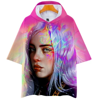 

Billie Eilish 3D T-Shirt Color Fashion Print T Shirt Women Casual Harajuku Short Sleeve T-Shirt Hot Men Female Oversized T-Shirt