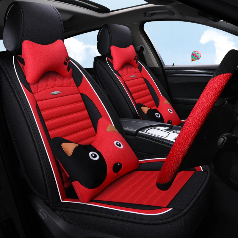 

Full Coverage flax fiber car seat cover auto seats covers for nissan murano z51navara d40 note patrol y61 y62 primera p12