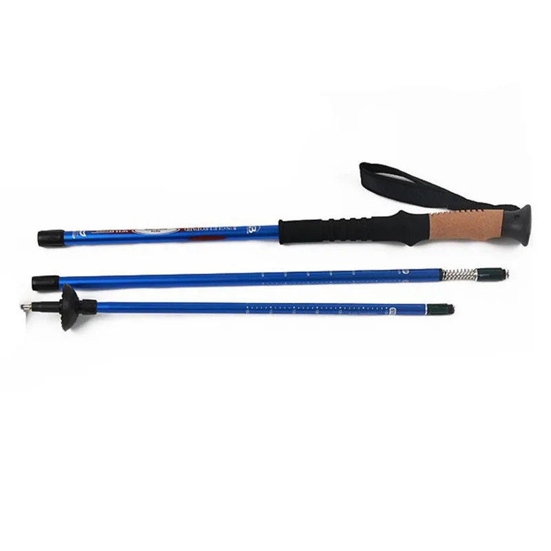2Pcs/lot Anti Shock Trekking Poles Telescopic Nordic Walking Sticks