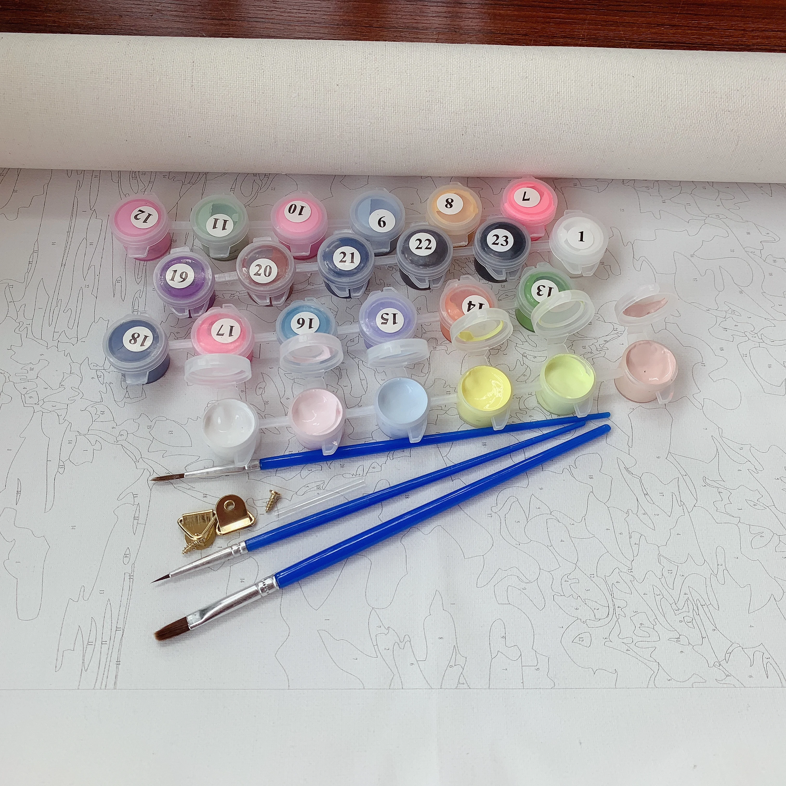 DIY картина маслом по номерам, набор цветов, уличная Роза, живопись на холсте, украшение для дома, настенная художественная картина, произведение искусства 40x50 см